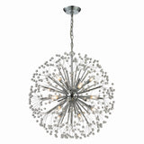 Starburst 27'' Wide 16-Light Chandelier - Polished Chrome