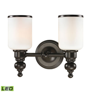 Bristol Way 13'' Wide 2-Light Vanity Light - Oil Rubbed Bronze