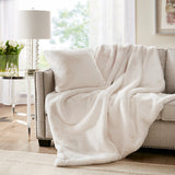 Sable Glam/Luxury 100% Polyester Solid Faux Fur Throw