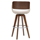 Cyprus Fabric Counter Stool Santorini Sand/Walnut