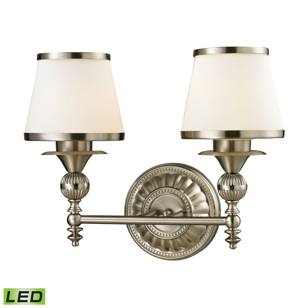 Smithfield 16'' Wide 2-Light Vanity Light - Brushed Nickel