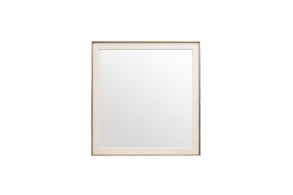 VIG Furniture Nova Domus Cartier - Modern Beige Shagreen Brushed Brass Mirror VGVC-J-A002-MR