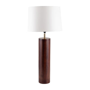 Sagebrook Home Contemporary Wood, 32"h Classic Table Lamp, Brown/off White 50730 Brown Mango Wood