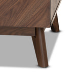 Baxton Studio Hartman Mid-Century Modern Walnut Brown Finished Wood Coffee Table