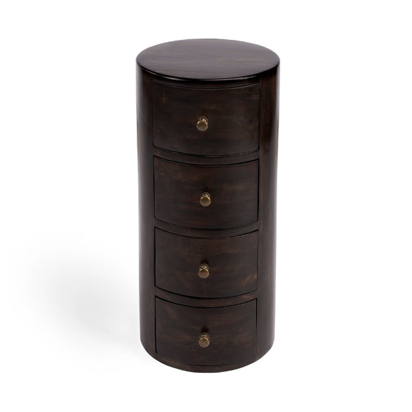 Butler Specialty Liam Dark Brown Wood End Table with Storage 1176117