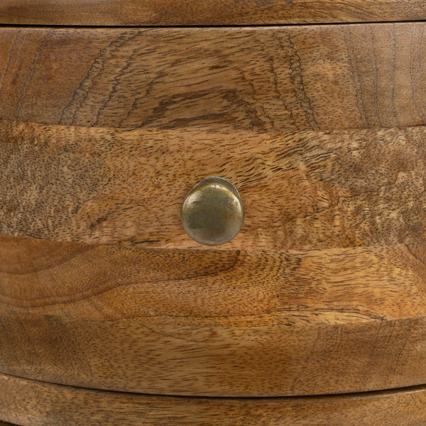 Butler Specialty Liam Light Brown Wood End Table with Storage 1176312