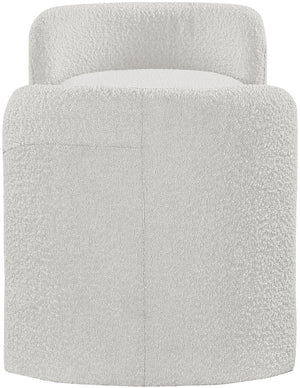 Peyton Boucle Fabric / Plywood / Foam Contemporary Cream Boucle Fabric Bench - 52.5" W x 21" D x 22" H