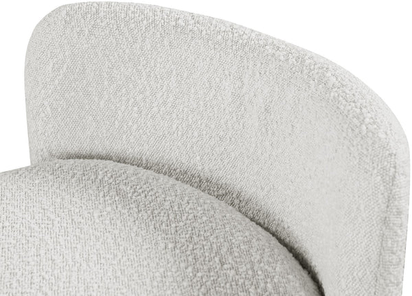 Peyton Boucle Fabric / Plywood / Foam Contemporary Cream Boucle Fabric Bench - 52.5" W x 21" D x 22" H