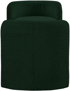 Peyton Boucle Fabric / Plywood / Foam Contemporary Green Boucle Fabric Bench - 52.5" W x 21" D x 22" H