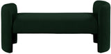 Peyton Boucle Fabric / Plywood / Foam Contemporary Green Boucle Fabric Bench - 52.5" W x 21" D x 22" H