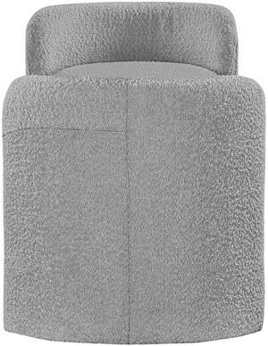 Peyton Boucle Fabric / Plywood / Foam Contemporary Grey Boucle Fabric Bench - 52.5" W x 21" D x 22" H