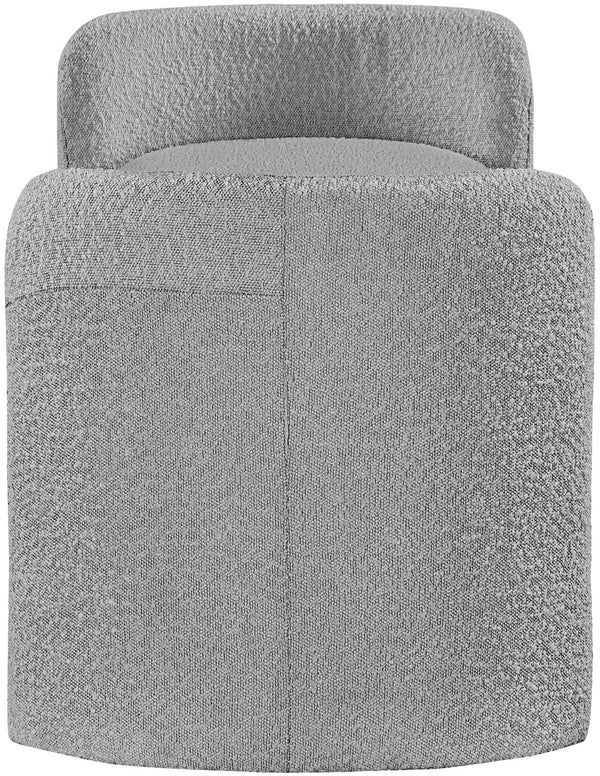 Peyton Boucle Fabric / Plywood / Foam Contemporary Grey Boucle Fabric Bench - 52.5" W x 21" D x 22" H