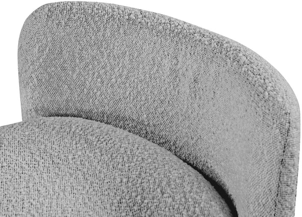 Peyton Boucle Fabric / Plywood / Foam Contemporary Grey Boucle Fabric Bench - 52.5" W x 21" D x 22" H