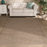 Colemar Modern and Contemporary Brown Handwoven Wool Dori Blend Area Rug