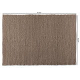 Colemar Modern and Contemporary Brown Handwoven Wool Dori Blend Area Rug