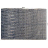 Alcoy Modern and Contemporary Blue Handwoven Wool Area Rug