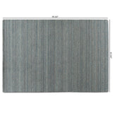 Aral Modern and Contemporary Blue Handwoven Wool Area Rug