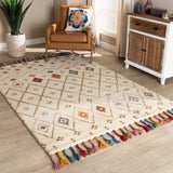 Cremono Modern and Contemporary Multi-Colored Hand-Tufted Wool Area Rug