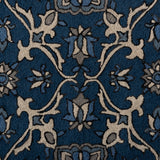 Baxton Studio Panacea Modern and Contemporary Blue Hand-Tufted Wool Area Rug