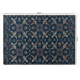 Baxton Studio Panacea Modern and Contemporary Blue Hand-Tufted Wool Area Rug