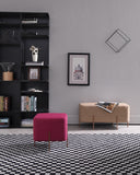 VIG Furniture Divani Casa Adler Modern Brown Fabric Ottoman VG2T1181B-BRN