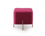 VIG Furniture Divani Casa Adler Modern Pink Small Ottoman VG2T1181A-PNK