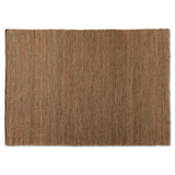 Flamings Modern and Contemporary Brick Handwoven Hemp Area Rug