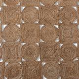 Baxton Studio Sienna Modern and Contemporary Natural Brown Hand-Stitched Hemp Area Rug