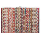 Graydon Modern and Contemporary Multi-Colored Handwoven Fabric Blend Area Rug