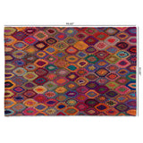 Addis Modern and Contemporary Multi-Colored Handwoven Fabric Area Rug