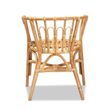 Baxton Studio Luxio Modern and Contemporary Natural Finished Rattan Dining Chair
