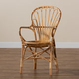 Baxton Studio Sheraton Modern and Contemporary Natural Finished Rattan Dining Chair