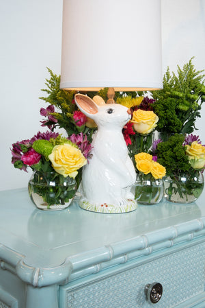 Next Generation Lamp - Hand Painted Ceramic Baby Bunny for Nurseries, Kids’ Rooms & More