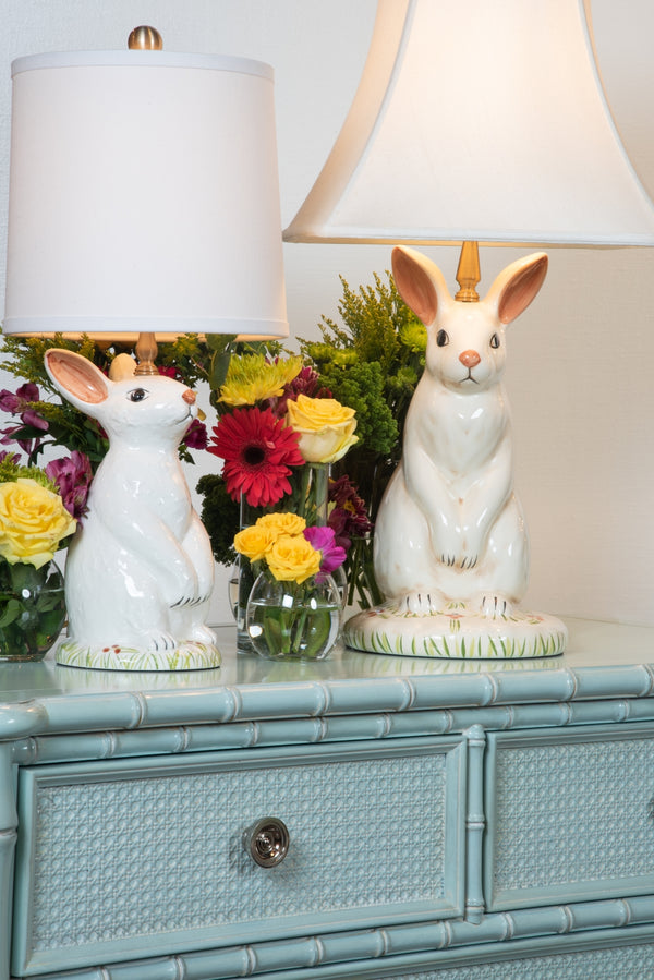 Next Generation Lamp - Hand Painted Ceramic Baby Bunny for Nurseries, Kids’ Rooms & More