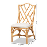 Baxton Studio Sonia Modern and Contemporary Natural Finished Rattan Chair