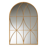 Celerina Modern and Contemporary Gold Finished Metal Accent Wall Mirror