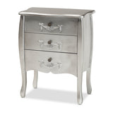 Eliya Classic and Traditional Finished Wood 3-Drawer Storage Cabinet