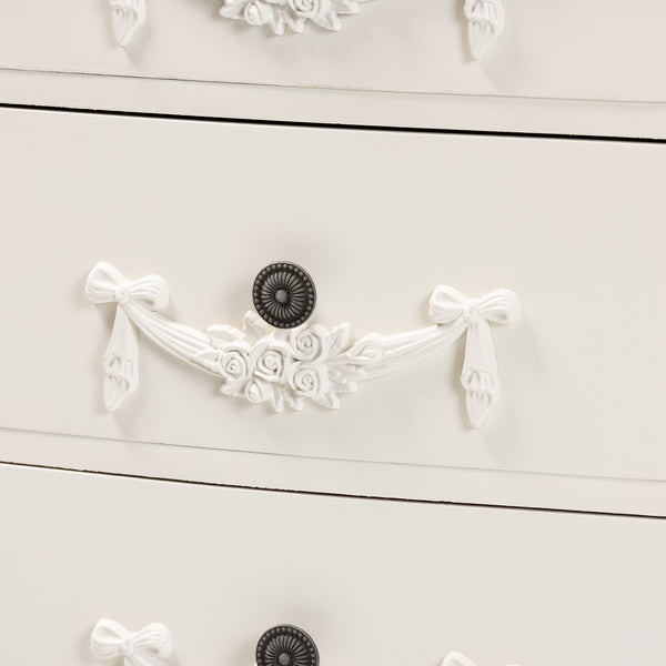 Baxton Studio Callen Classic and Traditional White Finished Wood 3-Drawer Nightstand