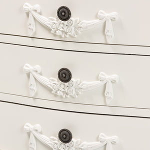 Baxton Studio Callen Classic and Traditional White Finished Wood 4-Drawer Nightstand