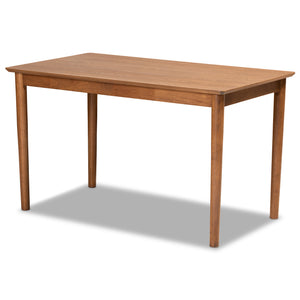 Baxton Studio Alvis Mid-Century Modern Emerald Green Velvet Upholstered and Walnut Brown Finished Wood 5-Piece Dining Nook Set