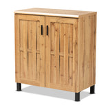 Excel Modern and Contemporary Oak Brown Finished Wood 2-Door Storage Cabinet