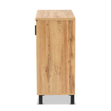 Excel Modern and Contemporary Oak Brown Finished Wood 2-Door Storage Cabinet