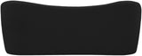 Flair Boucle Fabric / Engineered Wood / Foam Contemporary Black Boucle Fabric Bench - 62" W x 23" D x 24" H