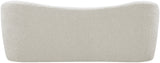 Flair Boucle Fabric / Engineered Wood / Foam Contemporary Cream Boucle Fabric Bench - 62" W x 23" D x 24" H