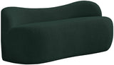 Flair Boucle Fabric / Engineered Wood / Foam Contemporary Green Boucle Fabric Bench - 62" W x 23" D x 24" H