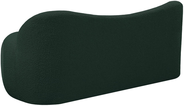 Flair Boucle Fabric / Engineered Wood / Foam Contemporary Green Boucle Fabric Bench - 62" W x 23" D x 24" H