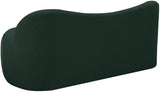 Flair Boucle Fabric / Engineered Wood / Foam Contemporary Green Boucle Fabric Bench - 62" W x 23" D x 24" H