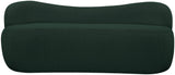 Flair Boucle Fabric / Engineered Wood / Foam Contemporary Green Boucle Fabric Bench - 62" W x 23" D x 24" H