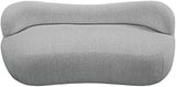 Flair Boucle Fabric / Engineered Wood / Foam Contemporary Grey Boucle Fabric Bench - 62" W x 23" D x 24" H