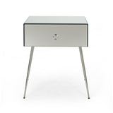 Noble House Corregidor Modern Mirrored Accent Table